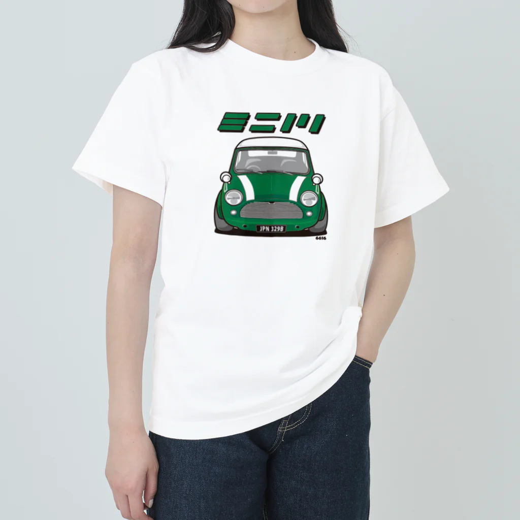 DwanG・・ dog & garden +🇬🇧cars items のミニノリ(GREEN) Heavyweight T-Shirt