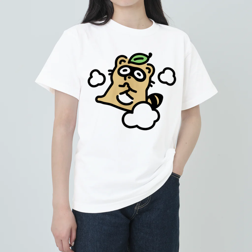 おもかわ〜おもしろい・かわいい専門店〜のトミゾーくん変化の術 Heavyweight T-Shirt