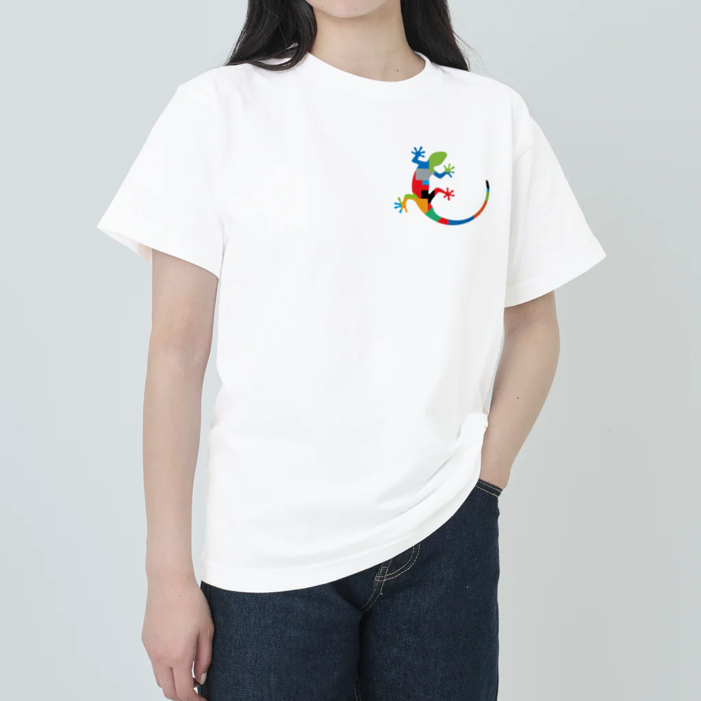 cuuyabowのカラフルヤモリ Heavyweight T-Shirt