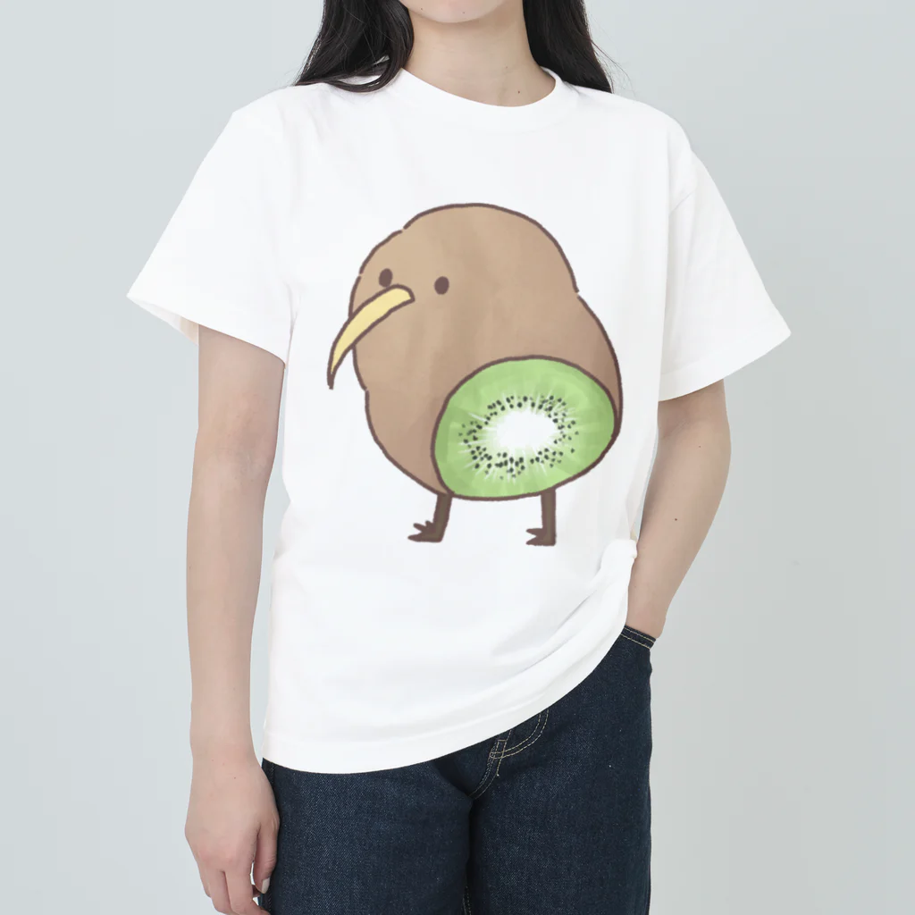 前向キウイ / 鈴 ( siratamairipafe )のヘビーウェイトTシャツ 前向キウイ / 鈴 ( siratamairipafe )のヘビーウェイトTシャツ