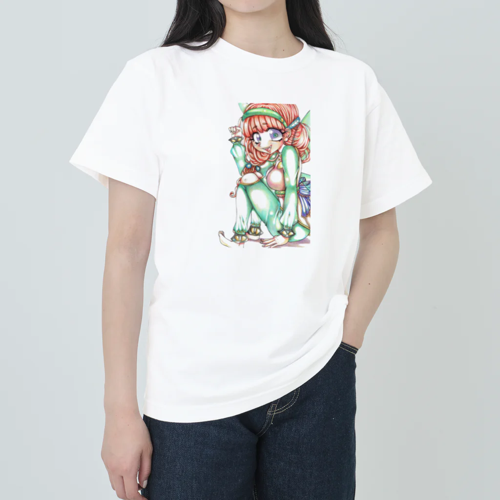弐０Heartsの妖精の少女 Heavyweight T-Shirt