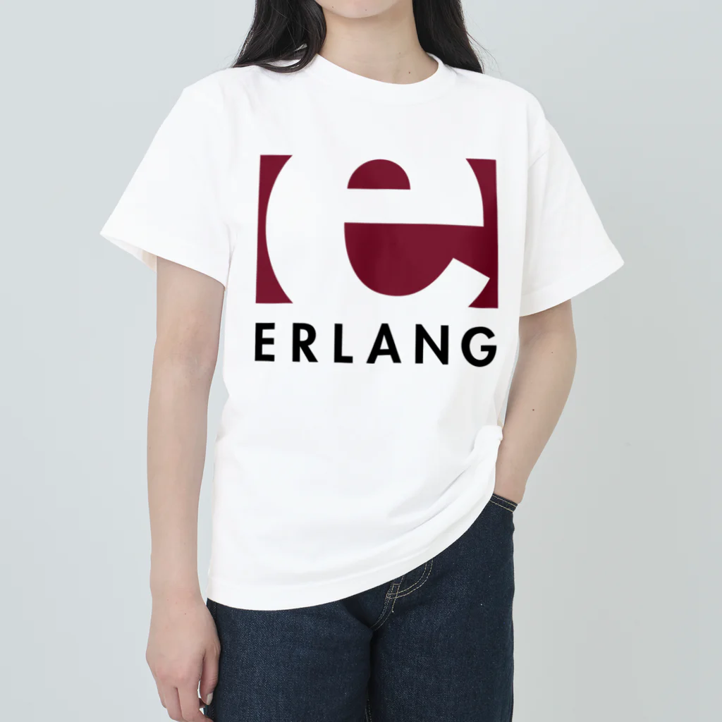 Erlang and Elixir shop by KRPEOのErlang logo Heavyweight T-Shirt