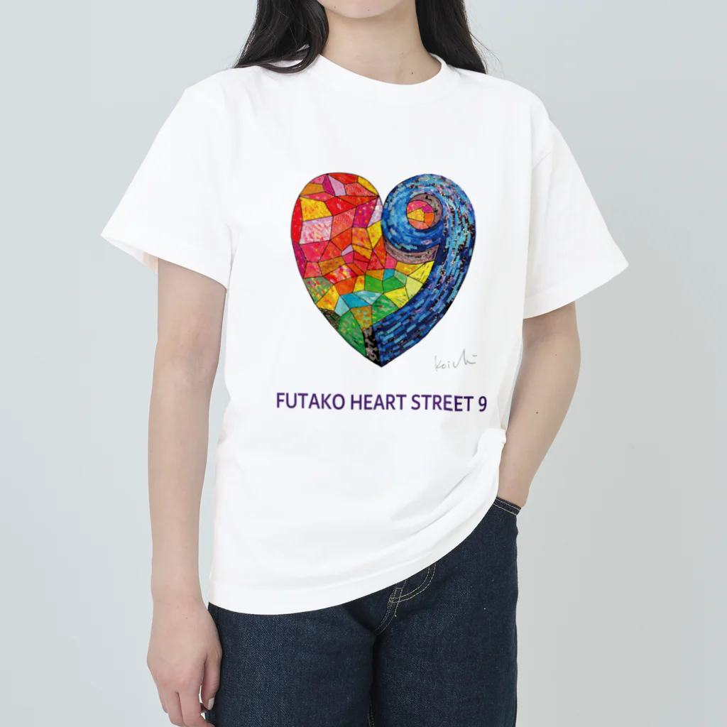 nissyheartのFUTAKO HEART STREET 9  Heavyweight T-Shirt