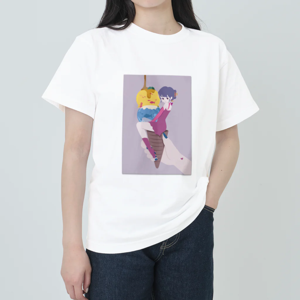 fu-ko_2311のジェラートの妖精さん ヘビーウェイトTシャツ