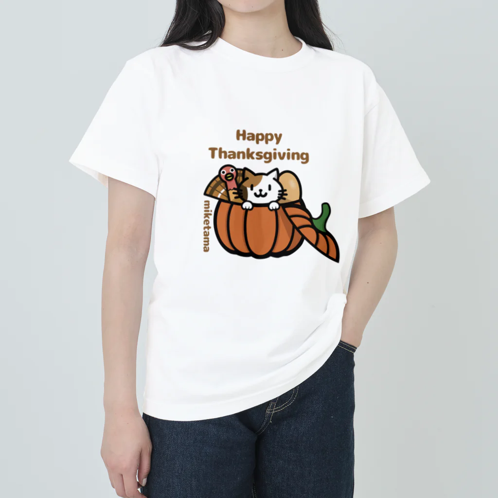 ミケタマのミケタマ サンクスギビング ヘビーウェイトTシャツ