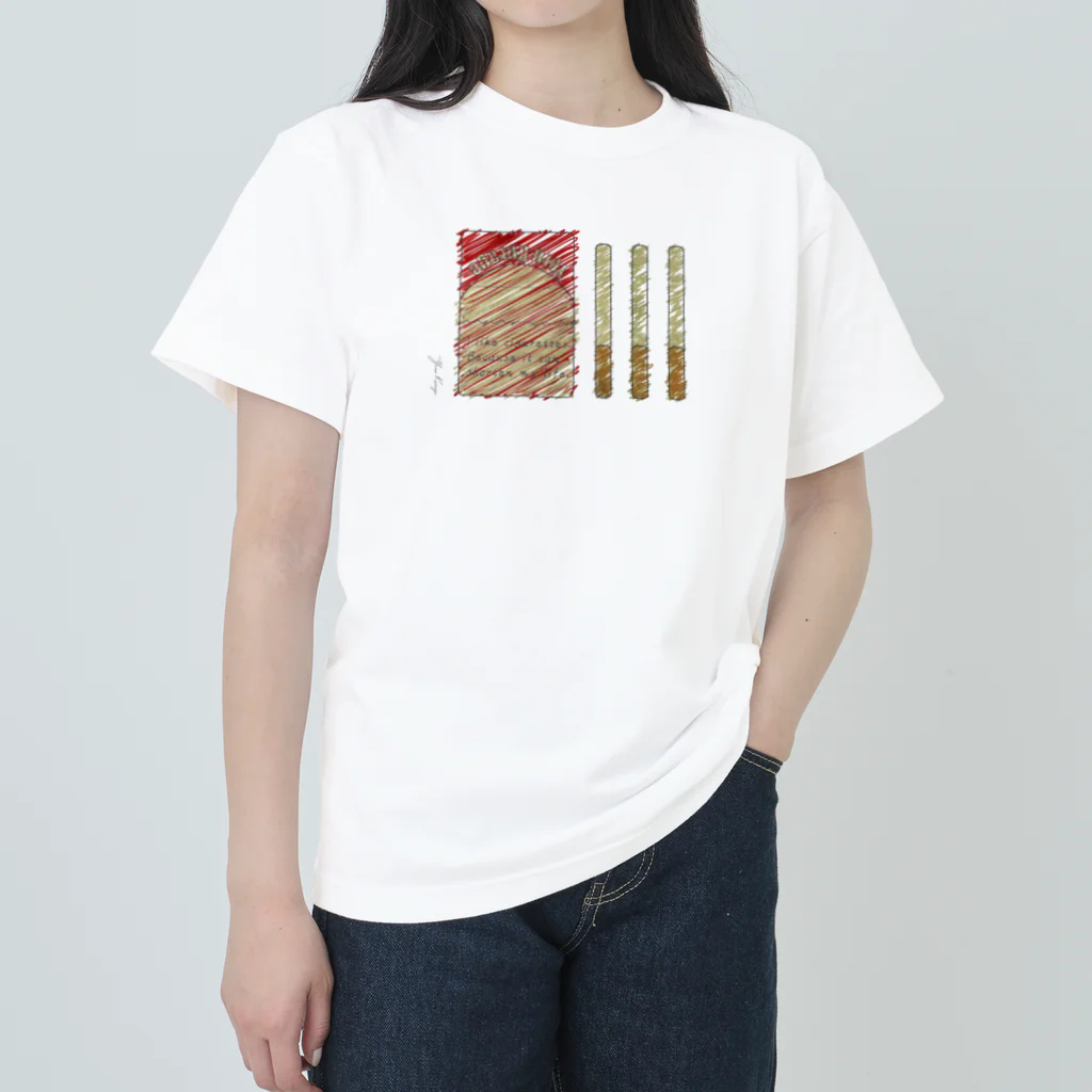 水母よるのrough cigaret ヘビーウェイトTシャツ