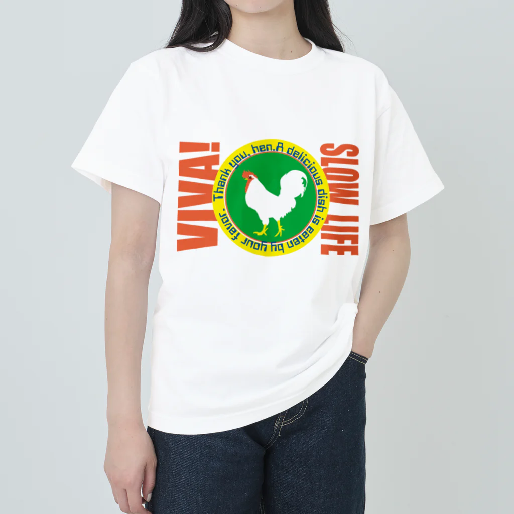 3800-MARKET-NEOのVIVA SLOW LIFE ヘビーウェイトTシャツ