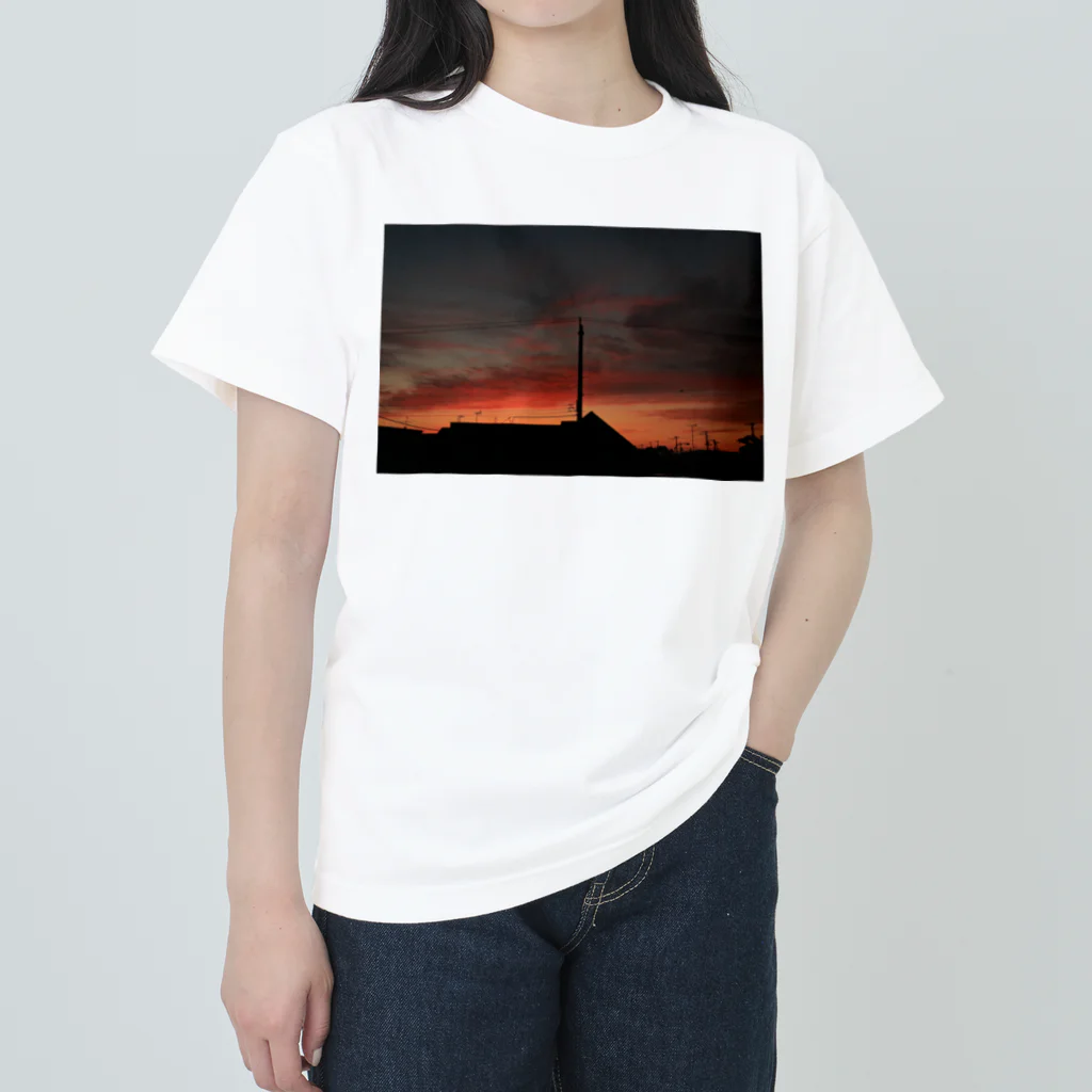 にぺぺとぅてぃーなの夕暮れ ヘビーウェイトTシャツ