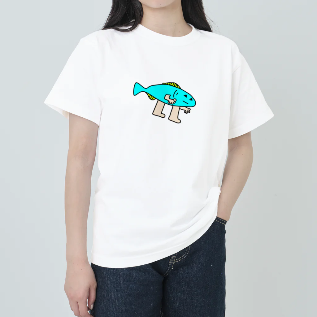 懐中なつみの手と足がついたサカナ ヘビーウェイトTシャツ