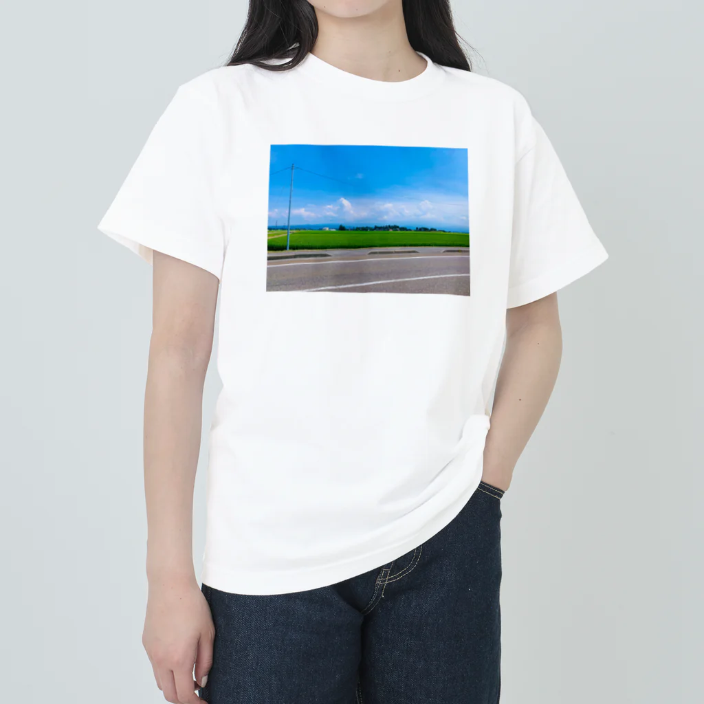 🌤️ｺﾖｽｰﾊﾟｰﾄﾞﾗｲ🌤️の田舎の風景 ヘビーウェイトTシャツ
