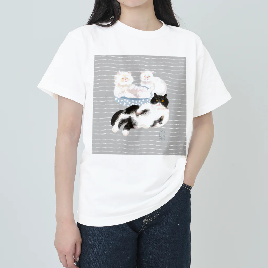 マルティ部屋のむぅるぅみぃ縞入り Heavyweight T-Shirt