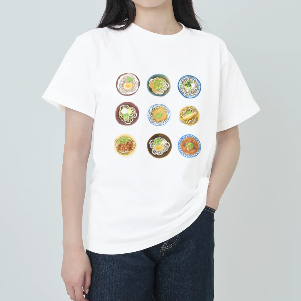 Jarieのうどん9種 Heavyweight T-Shirt