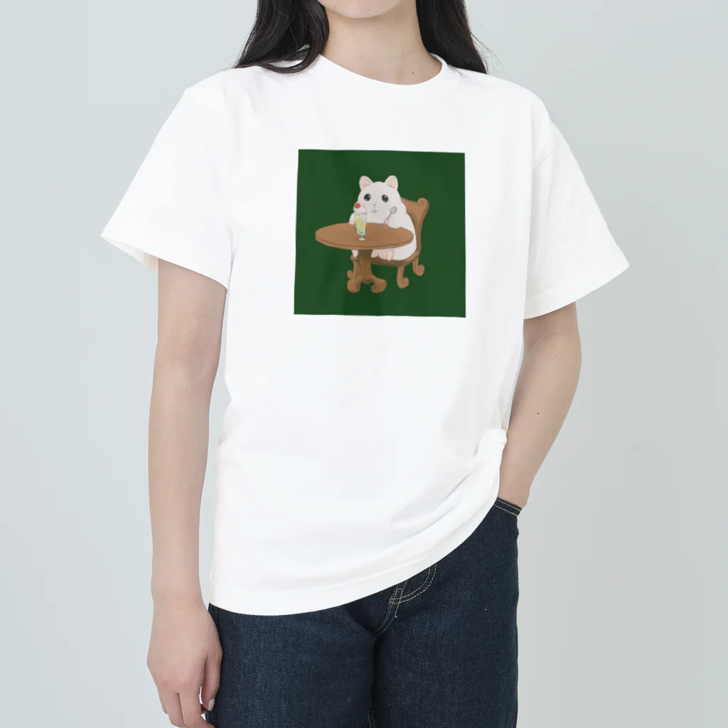 はむはむえどちゃんのはむはむかふぇ ヘビーウェイトTシャツ