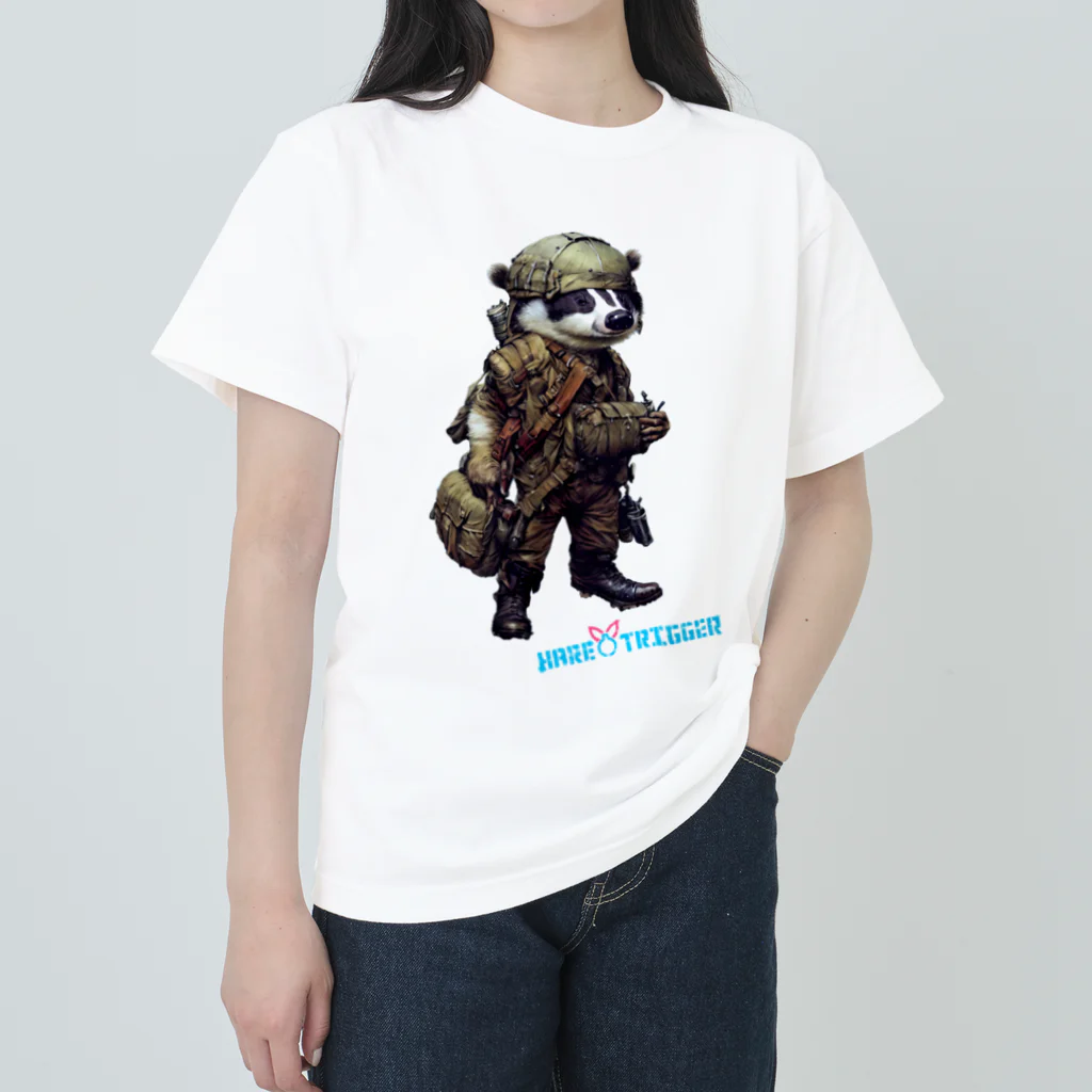 Hare TriggerのBadger Paratrooper ヘビーウェイトTシャツ