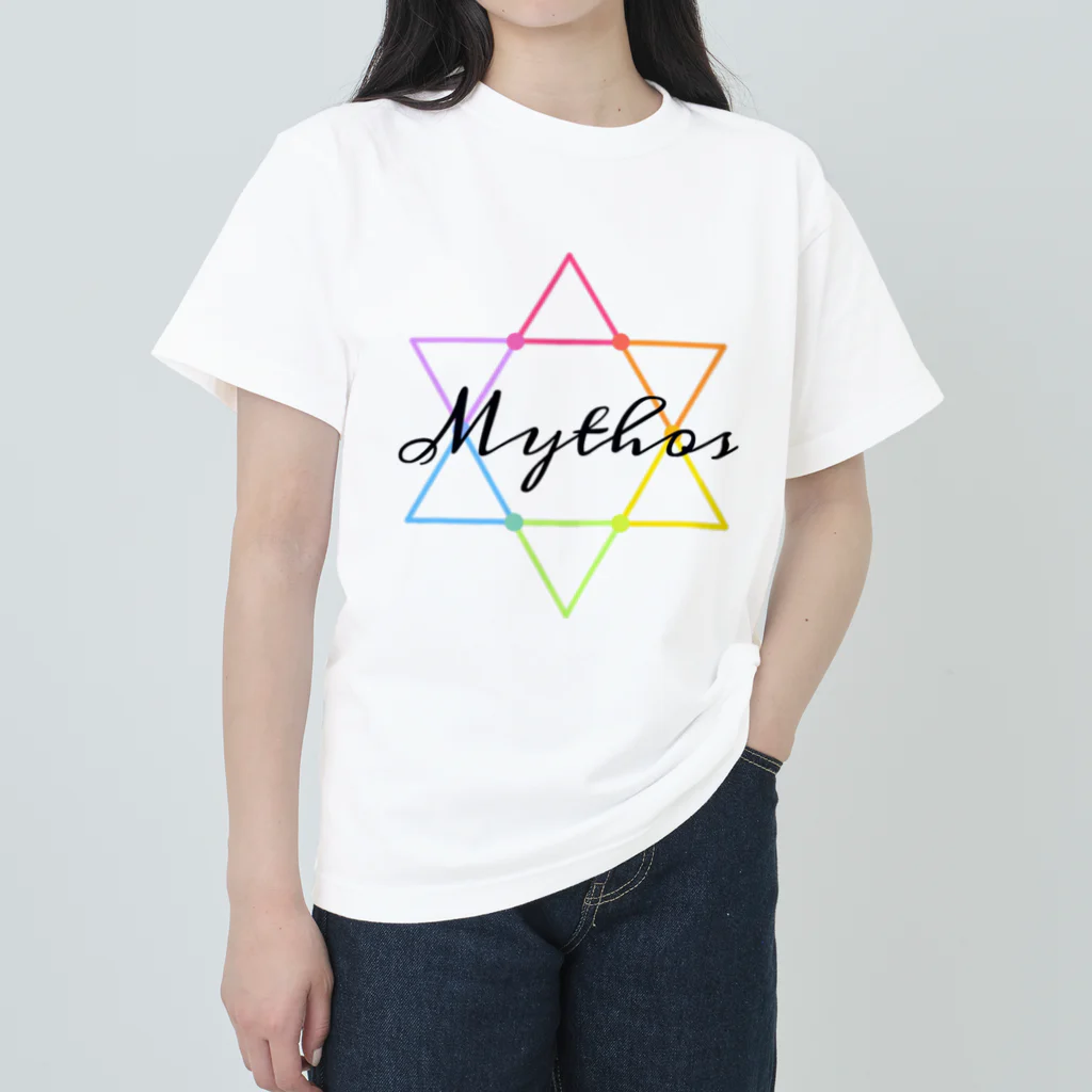 〜Mythos〜のMythos/Hexagram・黒 ヘビーウェイトTシャツ