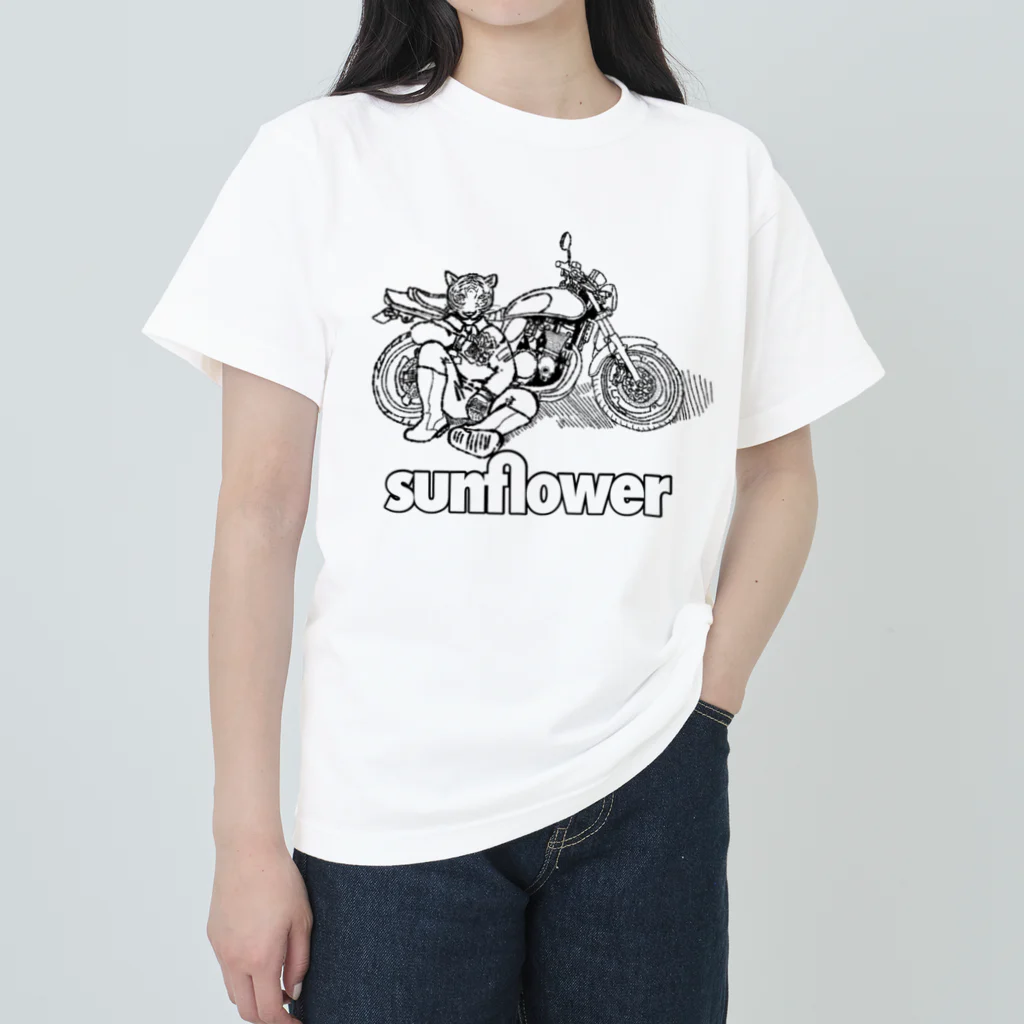 sunflowerのsunflower Riceくん Heavyweight T-Shirt