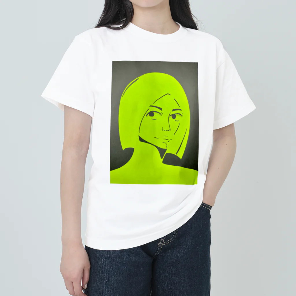 わかばーとの蛍光少女 Heavyweight T-Shirt