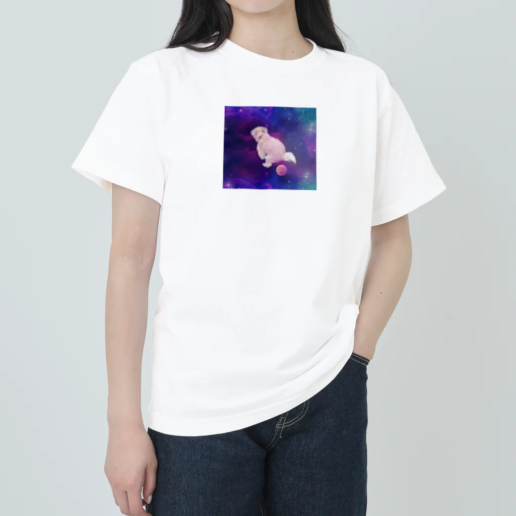 パワータイプの🦷の星生む犬 ヘビーウェイトTシャツ