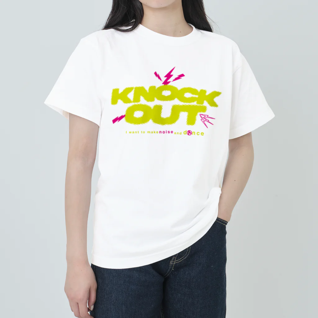 KNOCKOUTJROCKのKNOCK OUT NEW LOGO ヘビーウェイトTシャツ