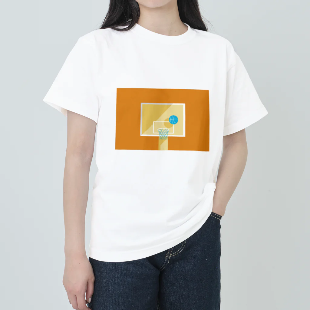 narumiのバスケットゴール　夕 Heavyweight T-Shirt