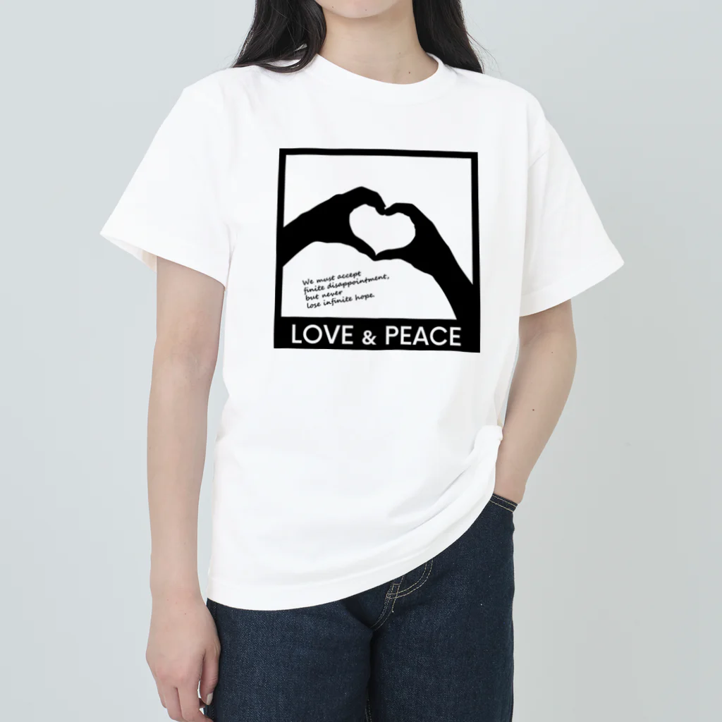 アージーのLOVE and PEACE Heavyweight T-Shirt