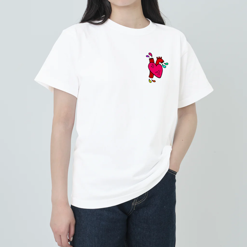 feeling！のハート！ ヘビーウェイトTシャツ