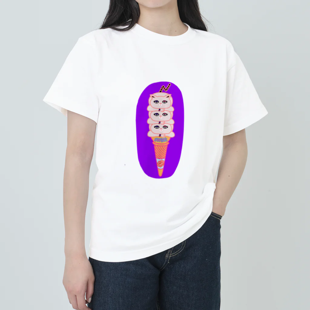 N-Houseのにゃんださんトリプル Heavyweight T-Shirt