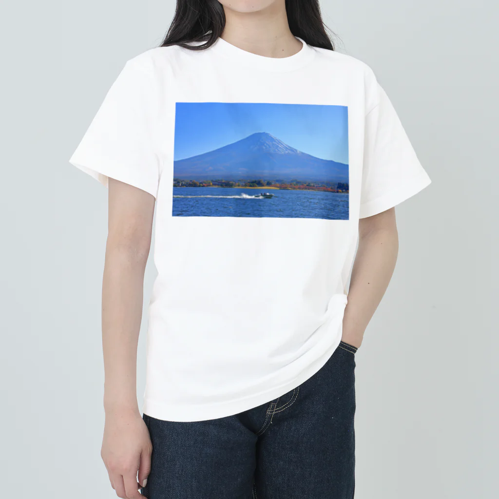 nokkccaの行楽日和 - The perfect day for boating - ヘビーウェイトTシャツ