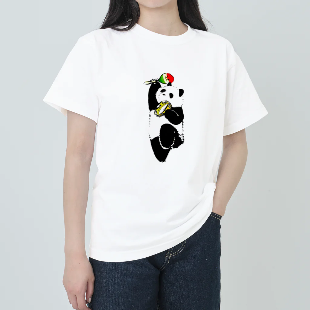 パンダさんの日常のPARTY TIME パンダ Heavyweight T-Shirt