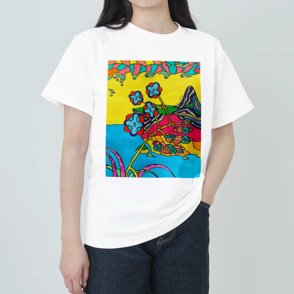 Madaminu Annaの高地に咲く花 Heavyweight T-Shirt