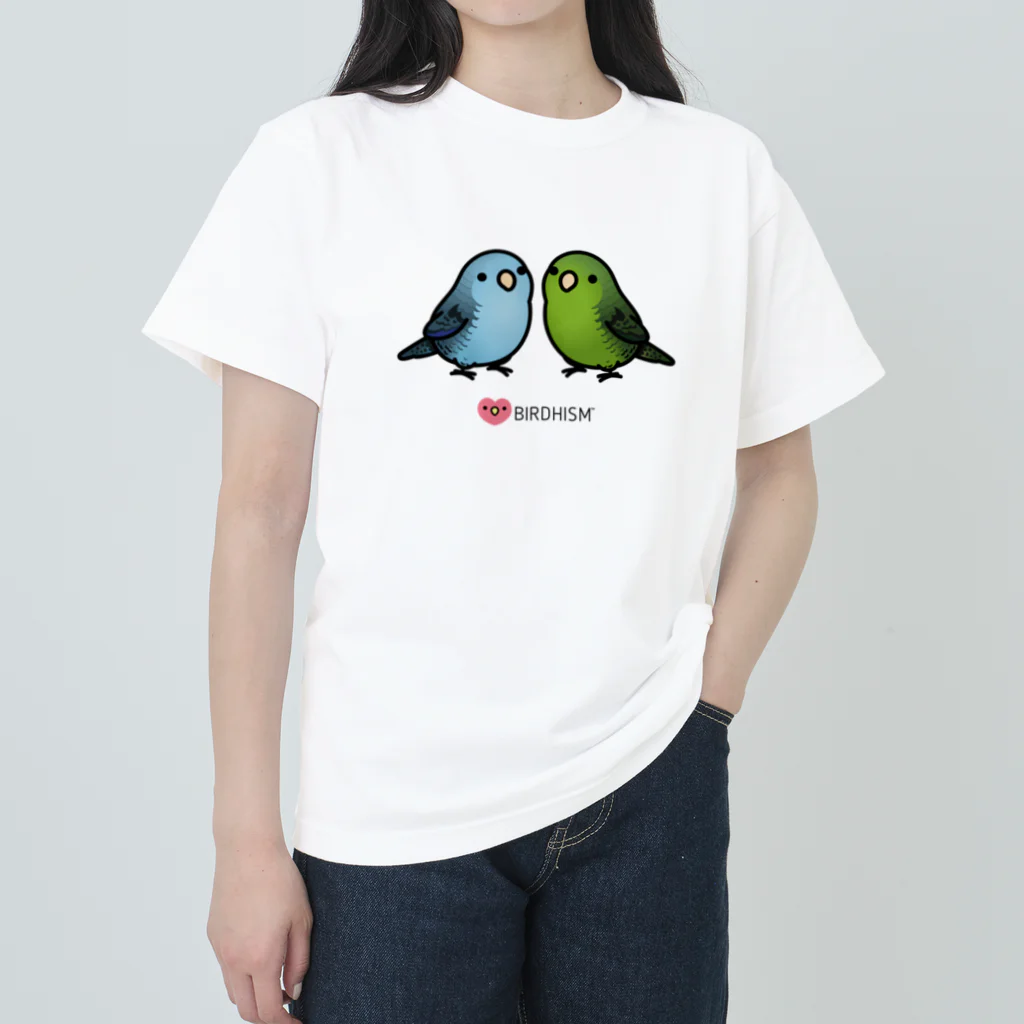 Cody the LovebirdのChubby Bird 仲良しサザナミインコ ヘビーウェイトTシャツ