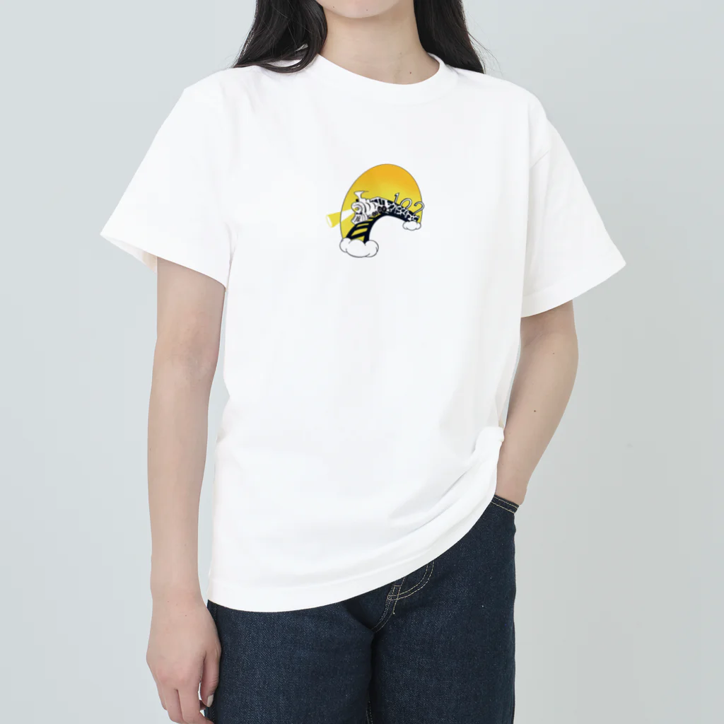 尾道鉄道カフェ🚃102lover結びのlover列車 ヘビーウェイトTシャツ