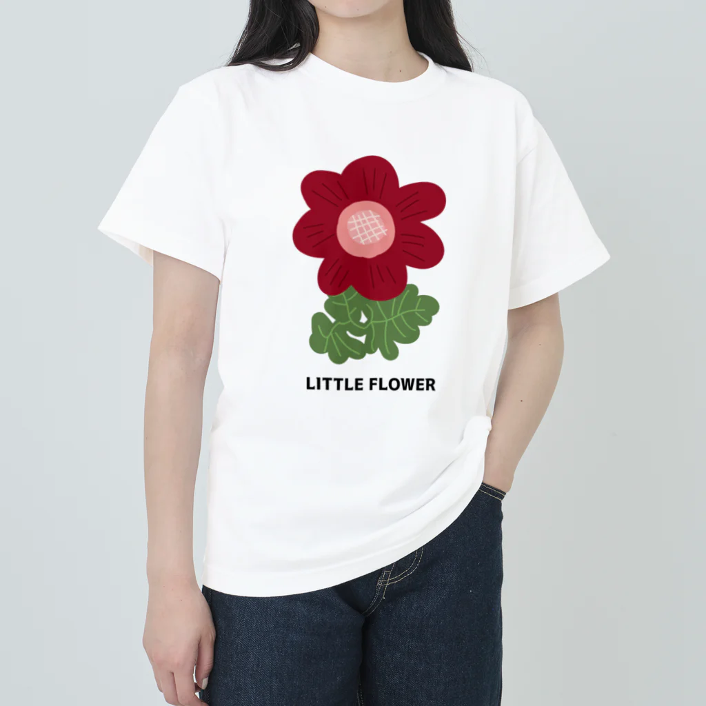 4_seasonのLITTLE FLOWER(RED) ヘビーウェイトTシャツ