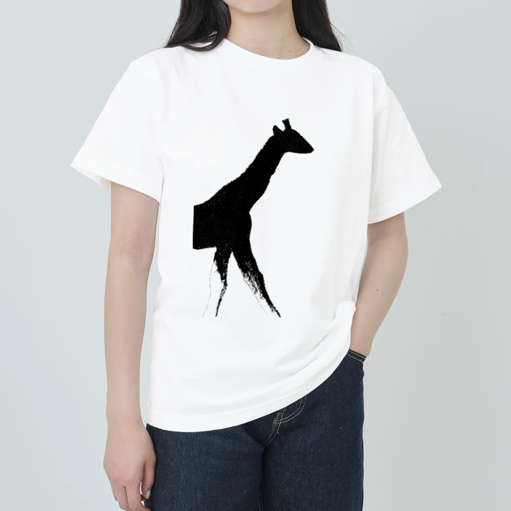 tomorebiのSunlight Giraffe ヘビーウェイトTシャツ