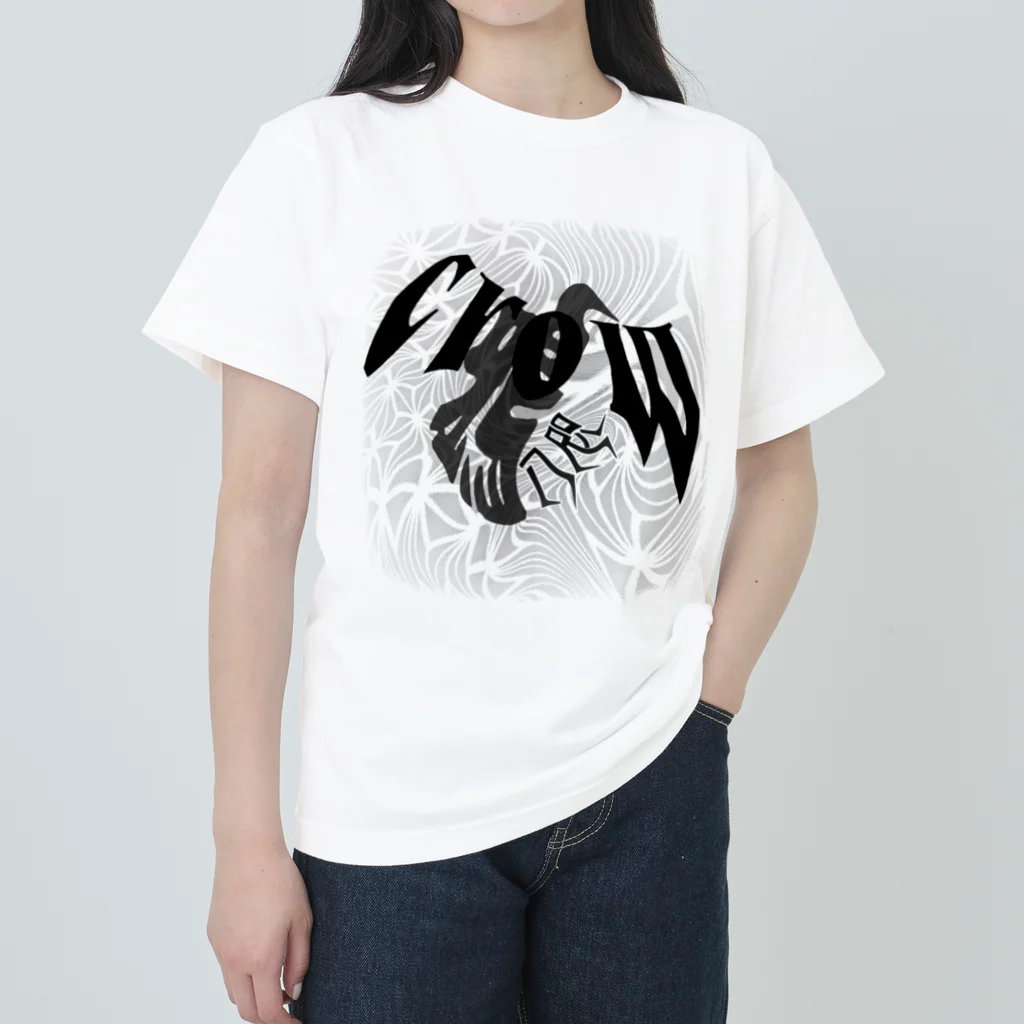 maccha47の八咫烏とCROW Heavyweight T-Shirt