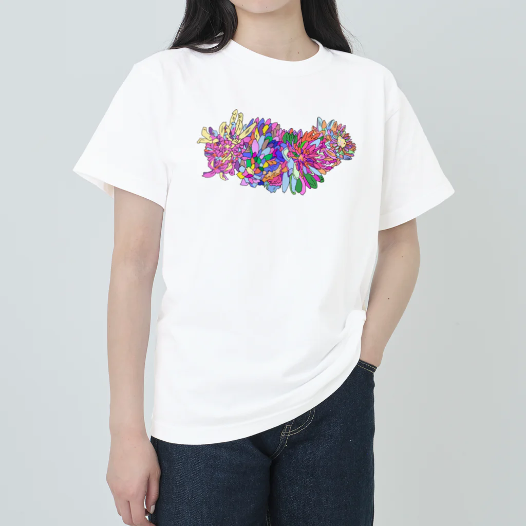 もののけCo.の花柄 ver2022 ヘビーウェイトTシャツ