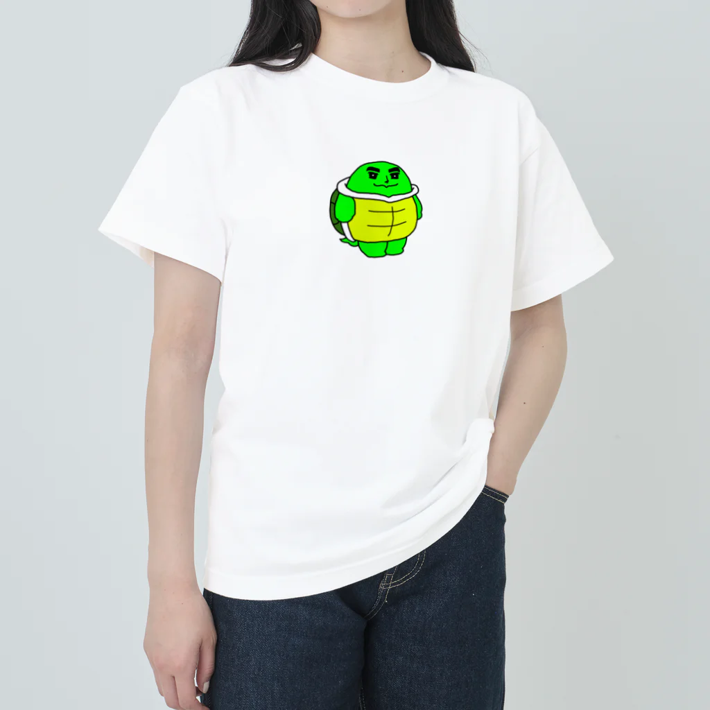 すっぽんのキリッとしたカメ Heavyweight T-Shirt