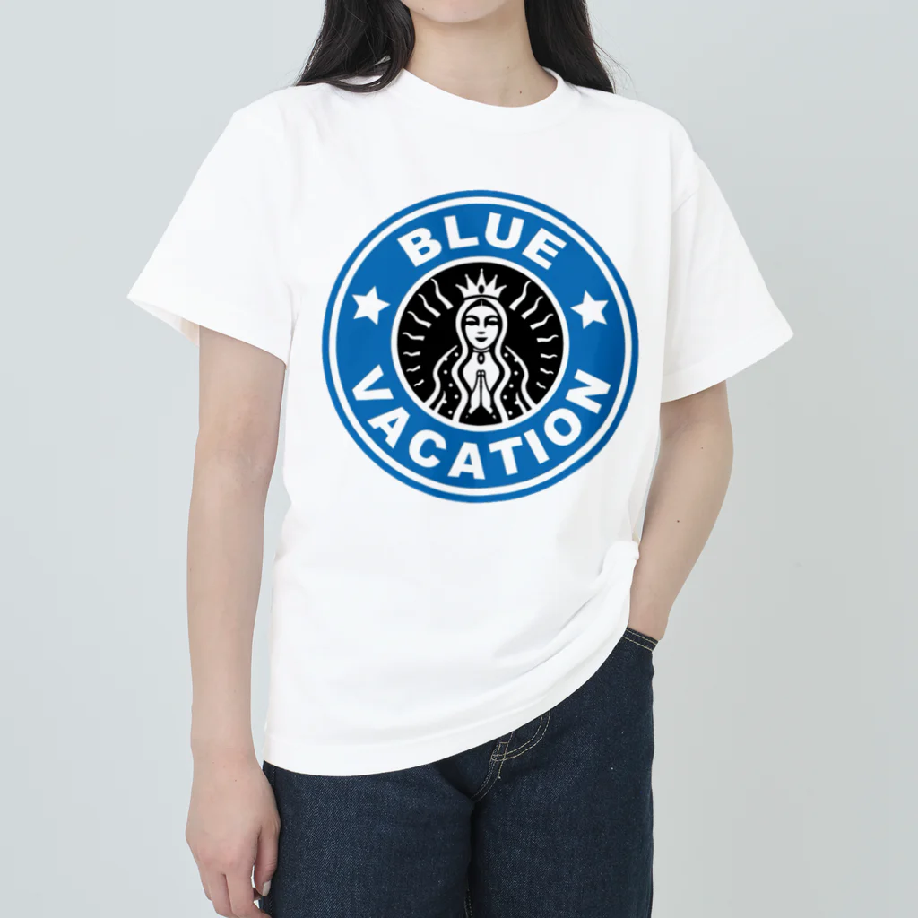 BLUE  VACATION  ISHINOMAKIのBLUE VACATION ロゴ Heavyweight T-Shirt