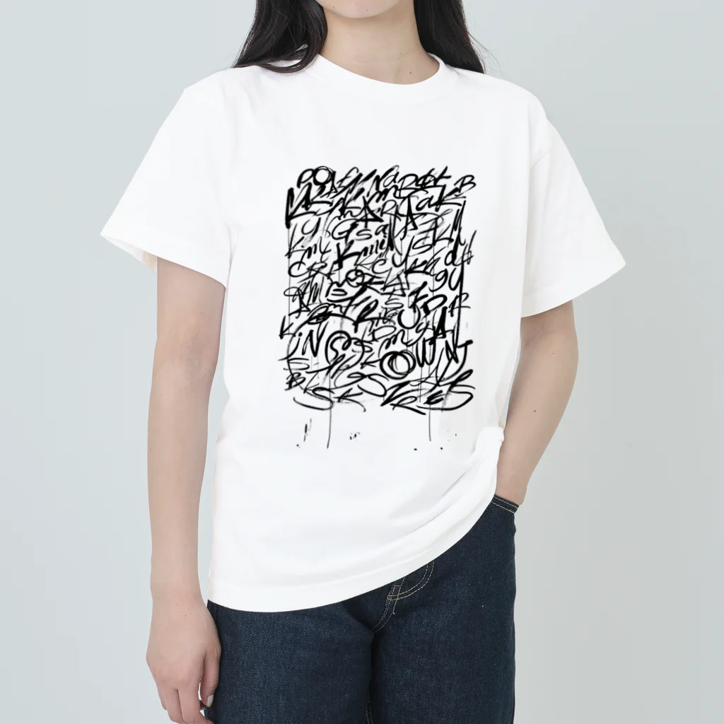 着ぐるみ＆calligraphyのiD ヘビーウェイトTシャツ