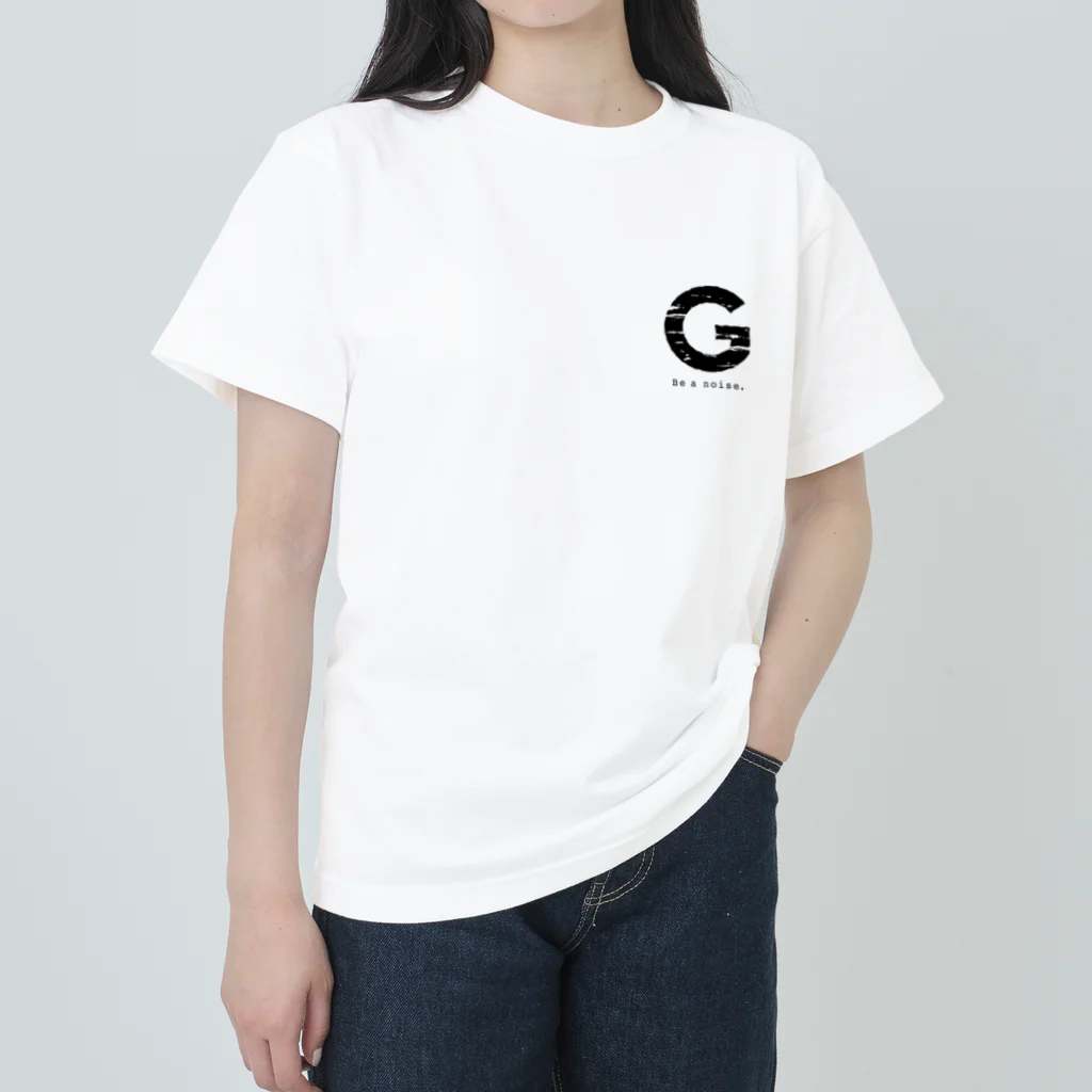 noisie_jpの【G】イニシャル × Be a noise. Heavyweight T-Shirt