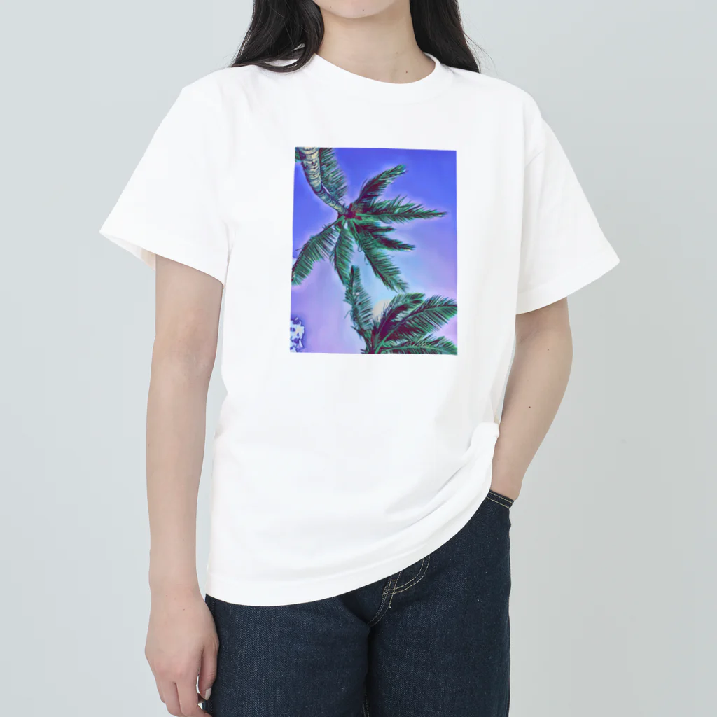 わらしゃんどのヤシの木 Heavyweight T-Shirt