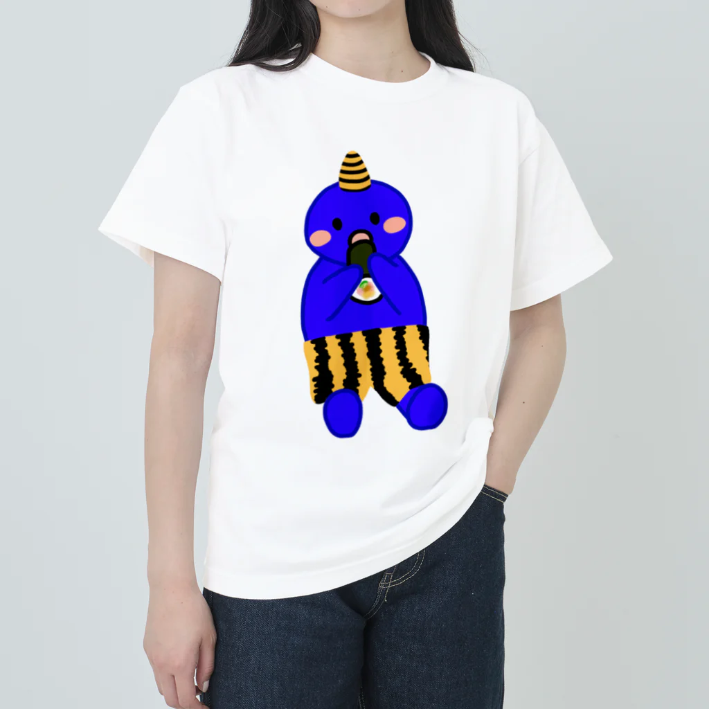 Lily bird（リリーバード）の可愛い青鬼ちゃん① ヘビーウェイトTシャツ