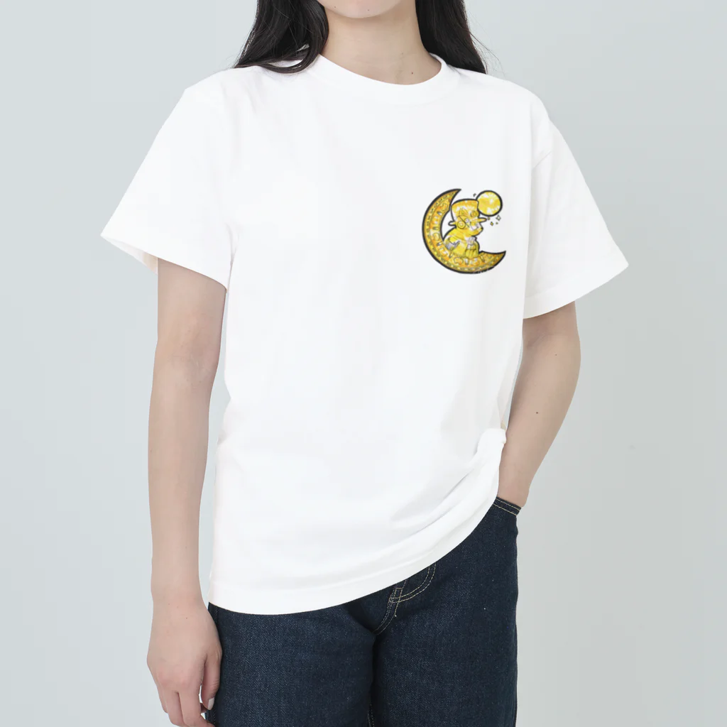 HostleCreateのスチームパンクネコ Heavyweight T-Shirt