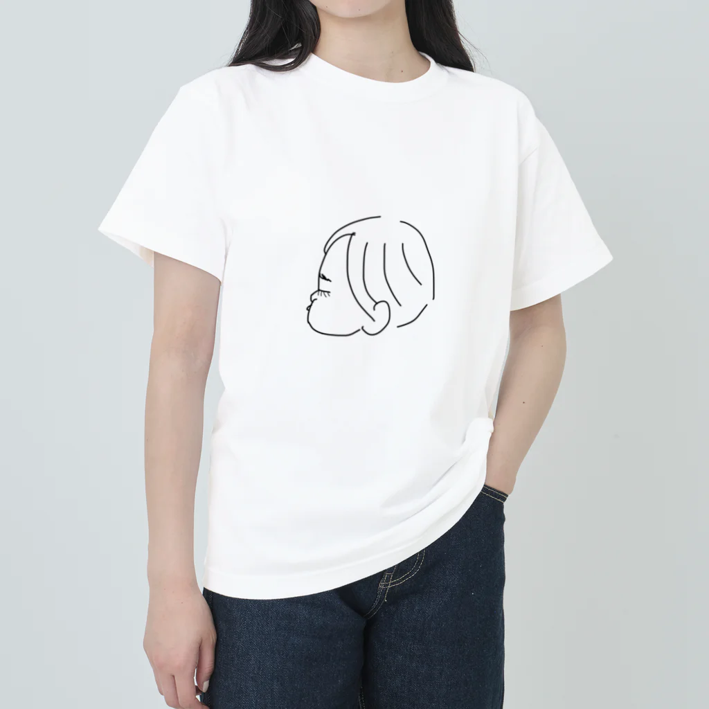 小林の赤ちゃんの横顔 Heavyweight T-Shirt