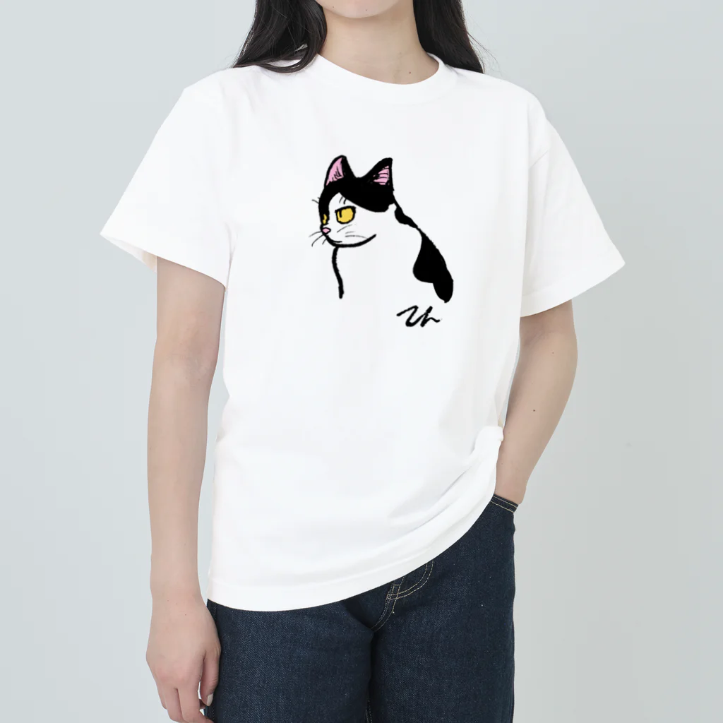 toru_utsunomiyaの猫のテン ヘビーウェイトTシャツ