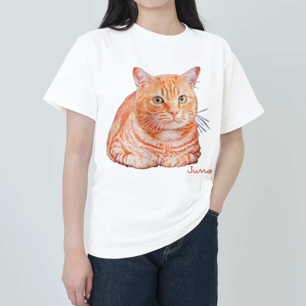 ジュノの秘密のアトリエのレッドタビー／Juno ヘビーウェイトTシャツ