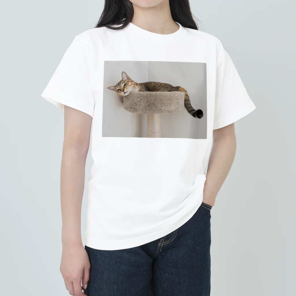 gaga_the_catのねむいガガ ヘビーウェイトTシャツ