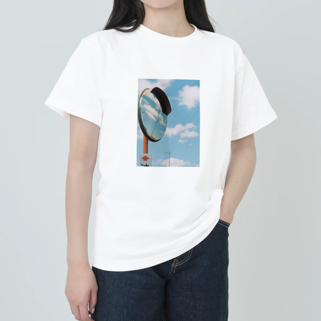 宮野悠里のお店の青空ミラー ヘビーウェイトTシャツ