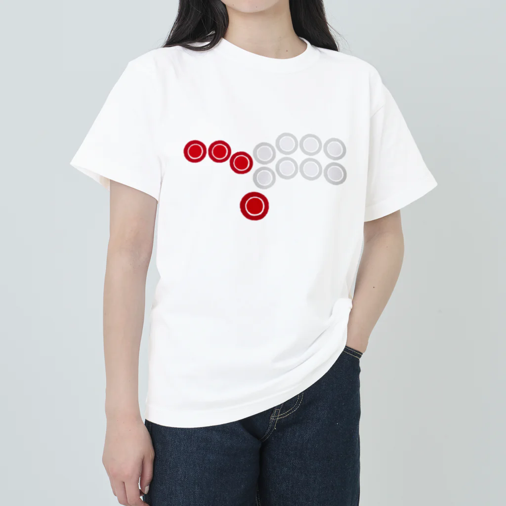 HamidusのHitbox コントローラー ボタン レイアウト - アーケード ファイティング ゲーマー ヘビーウェイトTシャツ