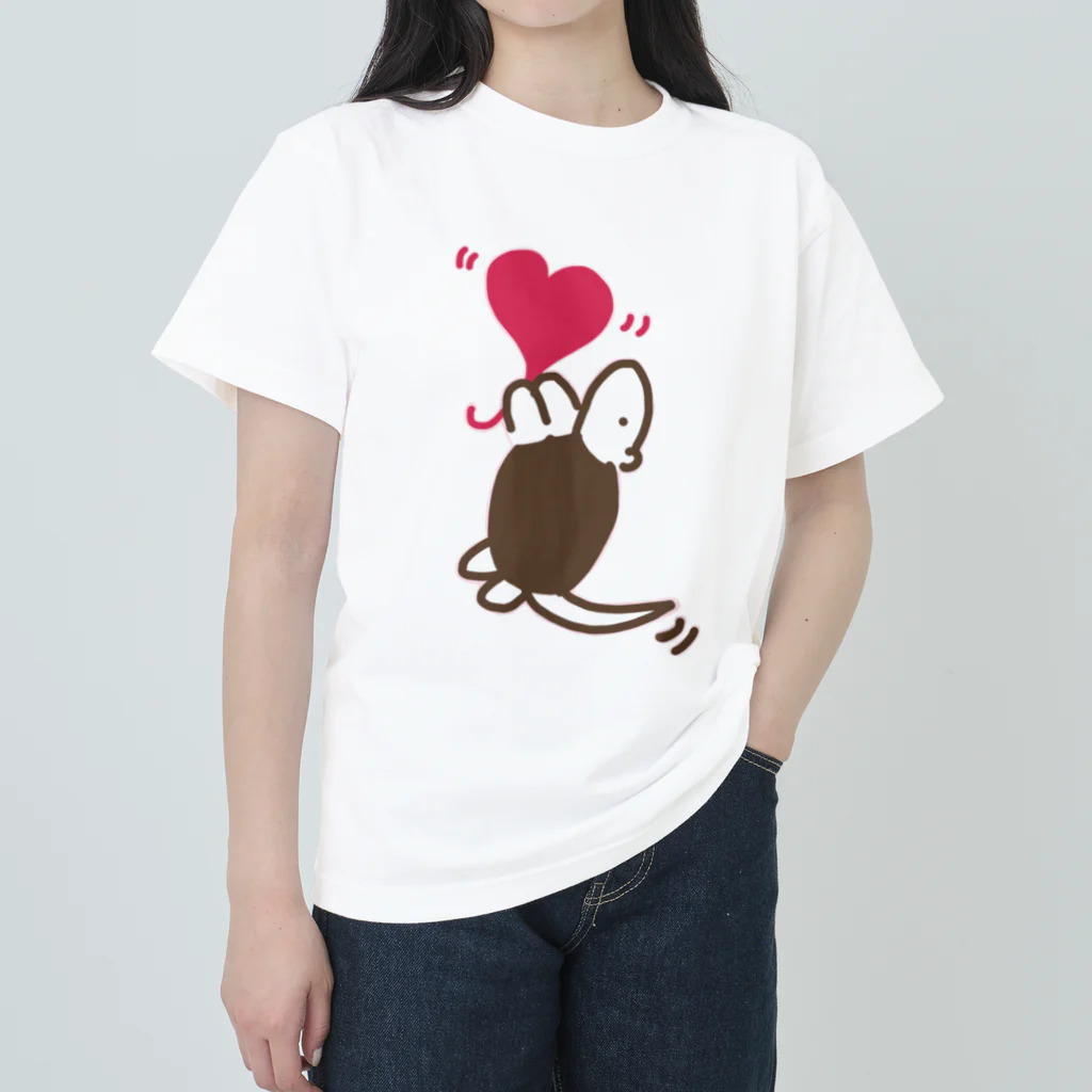 nonoarikuiのらぶ ゆるいミナミコアリクイ ヘビーウェイトTシャツ